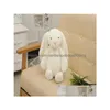 Parti Favor Paskalya Tavşanı 12inch 30cm Peluş Dolu Oyuncak Bebek Yumuşak Uzun Kulak Tavşan Hayvan Kids Bebek Sevgililer Günü Doğum Gift Dhjwp