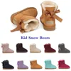 Femmes Enfants Chaussures Australie Botte De Neige Designer Hiver Enfants Chaussures Classique Ultra Mini Botte Botton Bébé Garçons Filles Bottines Kid Fourrure Daim