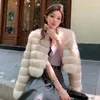 Женское меховое экологически чистое пальто, женское пальто с имитацией волос, короткая корейская версия зимних молодых моделей