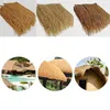 Decorative Flowers 1pc 47x50cm Outdoor Fine Silk Simulation Thatch Tile Roof Hair Straw Artificial Flame Retardant Decor