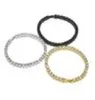 Bracelet de bijoux en chaîne de Tennis glacé en diamant pour hommes avec bracelet en chaîne en argent noir et or 5mm 4721915 2020
