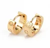 Boucles d'oreilles en titane et acier, or rose 18 carats, pour femmes, exquises, simples, à la mode, 039s, bijoux cadeaux 4327640