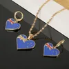 Austrália bandeira pingente colares brincos feminino país jóias australiano charme gift302p