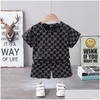 Clothing Sets Clothing Sets 2Pcs Children Tracksuits Summer Solid Kids Shorts T-Shirts Set Toddler Boy Clothes Suits Girl Outfits Baby Dh6Mr