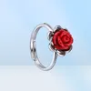 925 anello in argento sterling rosso rosa anello vintage color platino per donne dichiarazioni di gioielleria anelli di minimalismo VICHOK9855165982030