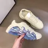 2024 Rhython Rhython Sneakers أحذية منخفضة الجلود المنخفضة البيضاء السوداء السوداء المدربين اللوحة