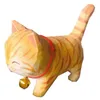 Decorative Figurines Cute Kitten Ornaments Wood Carving Hand Children's DIY Color Painting Type Of Landscape Creation Toys Birthday Gift