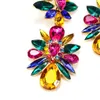 Dangle Earrings Fashion Trendy Multicolored Crystal Drop Rhinestone For Women Bridal Wedding Jewelry Wholesale