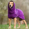 Vêtements de chien L-5XL Peignoir réglable Serviette de bain Peignoir de séchage pour animaux de compagnie Absorbant pour les grands chiens Super rapide sec