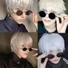 Anime Jujutsu Kaisen Gojo Satoru Cosplay Black Glasses Eyewear Sunglasses High Quality Party Men Women Prop