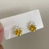 TIOWIOS – boucles d'oreilles pendantes en Zircon, Design de luxe léger, géométrie irrégulière coréenne, Simple, rétro, mode, bijoux cadeau pour femmes, 2023