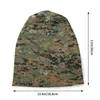 Berets Woodland Camouflage Camo Hats Goth Autumn Winter Street Skullies Beanies Cap Unisex Men Women Warm Head Wrap Bonnet Knit Hat