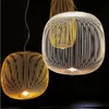 Galerie des rayons nordiques Foscarini Pendant Lights Creative Bird Cage Design Restaurant Decro Suspension Lights Fixtures315f