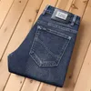 Erkekler Kot Tasarımcısı Lüks Lee Dex Yüksek Son Kalite Sonbahar Slim Fit Elastik Moda Marka Yumuşak Bahar ve Pantolon LTVS