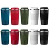 Tasse thermos à café 12/17 oz, Double paroi en acier inoxydable, gobelet de voyage Portable pour voiture, isolation, tasse à café thermique à emporter 231212