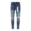 Paarse jeans heren paarse jeans designer jeans mode verontrust