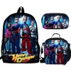 Sacs d'école 3pcs Mochila Henry Danger Imprimer Sac à dos pour garçons Filles Enfants Modèle BookBag Sac Pack2391