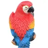 Juldekorationer Juldekorationer Främjande harts Parrot Staty Väggmonterad DIY Utomhus Garden Tree Decoration Animal Scptu Dhoal