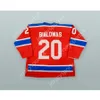 Personnalisé FRANK BIALOWAS 20 INDIANAPOLIS RACERS MAILLOT DE HOCKEY ROUGE NOUVEAU Top Cousu S-M-L-XL-XXL-3XL-4XL-5XL-6XL