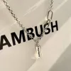 Collier d'embuscade bijoux ABS Ambush S925 argent sterling toute chaîne de clavicule corporelle conception de niche d'épissage haut de gamme pour hommes femmes