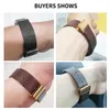 Bandas de reloj para Huawei B5 pulsera inteligente banda de cuero genuino B7 B3 B6 reemplazar cuero de vaca de calidad alta hombres mujeres correa de moda