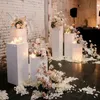 Dekoracja imprezy 3PCSWHOLE Mental Wedding Cokoła White Clear Acryl Display Stand For Events Yudao931262k