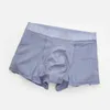 Mutande Uomo Boxer imbottito Hip BuLifter Enhancer Slip A nido d'ape Traspirante Tronchi U Convesso Biancheria intima Skinny Panty Glutei Shapewear