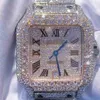 Wristwatches 2022 Mosang stone diamond watch customization can pass the tt of mens automatic mechanical movement waterproof watch221V