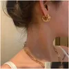 Dangle Chandelier Designer Jewelry Jewelry Chain arock Clip Rectangar Thin Thin Female Stared Star Related Ringly Gold D Dhyka