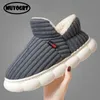 Slippers Unisex Home Men Cotton Slippers Winter Warm Casual Plush Shoes Thick Velvet Now Boots Slippers Men Women Slides 231212