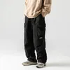Pantalons pour hommes surdimensionnés pantalons décontractés en plein air hommes tendance parachute cargo mâle imperméable homme japonais streetwear hip hop