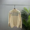 SWEATER SWEATU MENS Trendy European High Neck Pullover Sweter z wydrukowanym wydrukowanym unisexem unisex