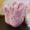 Slippers Antovo Cotton Slippers Women Lovely rabbit thick sole thermal slippers indoor home Shoes Winter Slippers for Women 231212