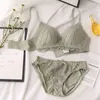 Sexy Set Lace Embroidery Bra Women Push Up Underwear and Panty Plus Size 70 75 80 85 90 ABC Cup Top For Female 231211