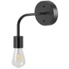 Wall Lamp 1-Light Sconce Matte Black Bulb Not Included