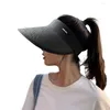 Cappelli a tesa larga Cappello parasole Comodo donna Leggero Protezione solare Chic Splicing Color Protezione solare Spiaggia