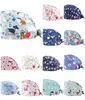 Work Hats Scrub Cap Hat Cartoon Flower Printing Akcesoria Whole unisex Pet Caps Hats Hat Hat Dental Clinic Cap6197952