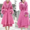 Women's Fur 2023 Explosive Wool High-end Jacket Imitation Collar Tweed Fashion Cotton Clothing Trend