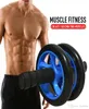 Roller Wheel Fitnessapparatuur Fitness Spiertraining Workout Dubbele buikspieroefening krachtapparatuur GYM met mat buik geel gr1767737