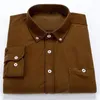 Camisas casuales para hombres 2023 Primavera y otoño Color sólido Slim Fit Cuello cuadrado Botón de bolsillo Moda Elegante Camisa de manga larga