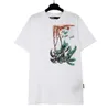 PALMS Angel Mens T Shirts Menswomens 디자이너 티셔츠 티 셔츠 의류 탑 맨 캐주얼 가슴 편지 셔츠 고급 의류 거리 반바지 소매 의류 Tshirts