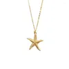 Collane con ciondolo 2024 Fashion Ocean Starfish per donna