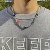 Choker 2023 Geluksgetal Acht Dobbelstenen Ketting Voor Mannen Boho Kleine Kralen Ketting Kettingen Op De Hals Dames mode-sieraden Kraag