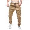 Pantalons pour hommes pantalons de survêtement pantalons Streetwear décontracté élastique Joggings vêtements Sport solide Baggy poches vêtements de travail pantalon