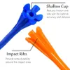 Golf Tees 100 Pcs/Set Unbreakable Plastic Golf Tee 70mm 8m Reduce Friction Side Spin Durable Stable Tees Drop 231212