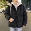 Piumino da uomo Parka coreano moda invernale piumino da uomo allentato addensare caldo cappotti foderati in pile termico maschile velluto uomo outdoor streetwear 231212