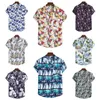 Camisas casuais masculinas 2023 inverno lapela confortável havaí série praia vento características de alta qualidade terno colarinho manga curta flor camisa