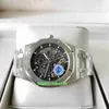 APS Factory Perfect Mens Watch 41mm Skeleton 15407 15407OR.OO.1220ST.01 Watches 904L Steel Transparent CAL.3132 Movement Mechanical Automatic Mr Wristwatches