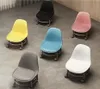 소규모 사무실/소규모 사무실/홈 오피스, 주방, 도서관, 차고 및 세라믹으로 만든 저 롤링 시트를위한 바퀴가있는 현대적인 라운드 의자