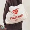 Bolsas de noite para camiseta feita pela camiseta Human Human Made Made Top Handle Shopping Bag T220927249A